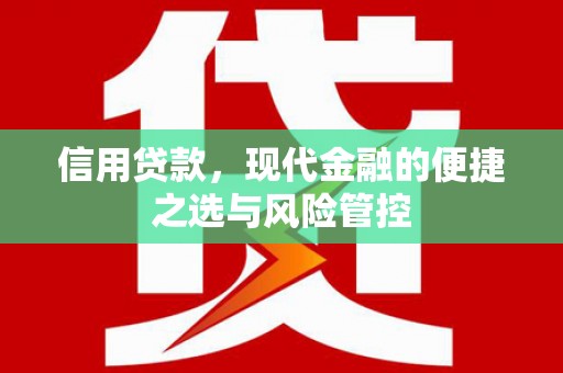 北林信用贷款，现代金融的便捷之选与风险管控