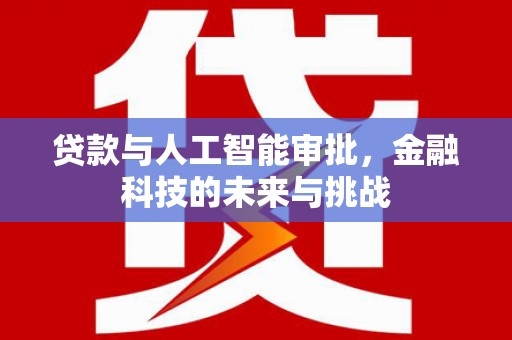北林贷款与人工智能审批，金融科技的未来与挑战