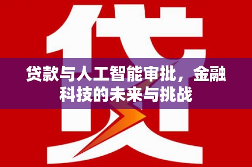 北林贷款与人工智能审批，金融科技的未来与挑战