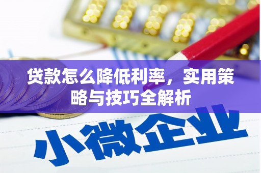 北林贷款怎么降低利率，实用策略与技巧全解析