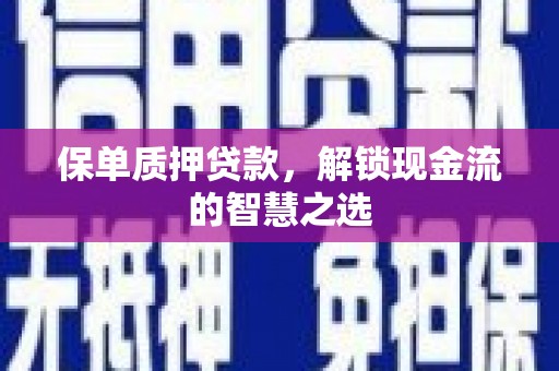 北林保单质押贷款，解锁现金流的智慧之选