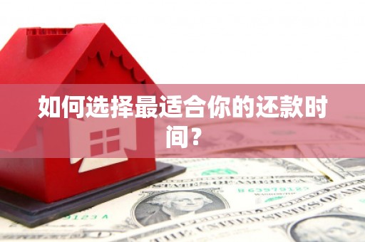 北林如何选择最适合你的还款时间？