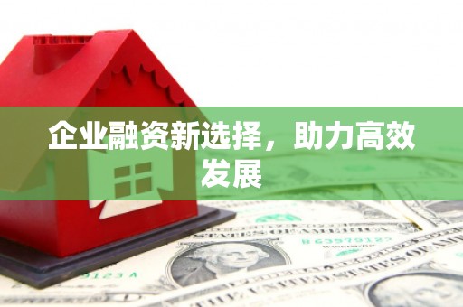 北林企业融资新选择，助力高效发展